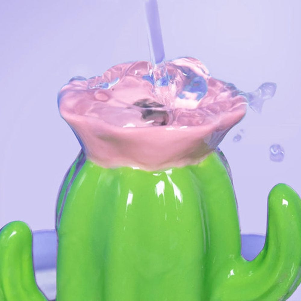 1.5L Cactus Ceramic Cat Water Fountain ZOOBERS