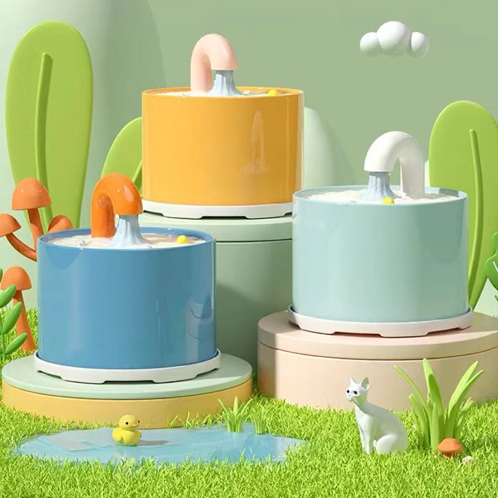 1L Ceramics Cartoon Faucet Cat Water Fountain ZOOBERS