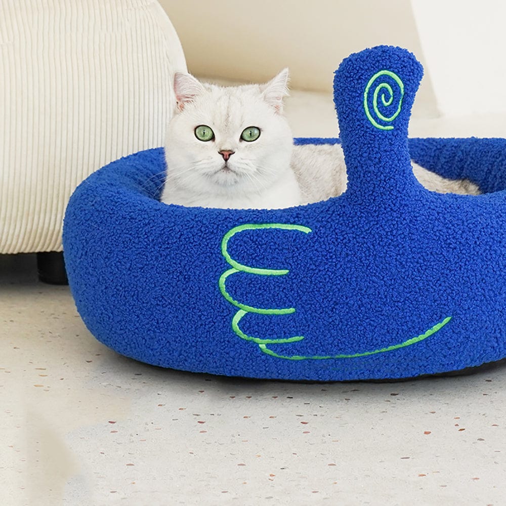 Cozy and Creative “Thumb Up” Cat Bed （52x52x30 cm) ZOOBERS