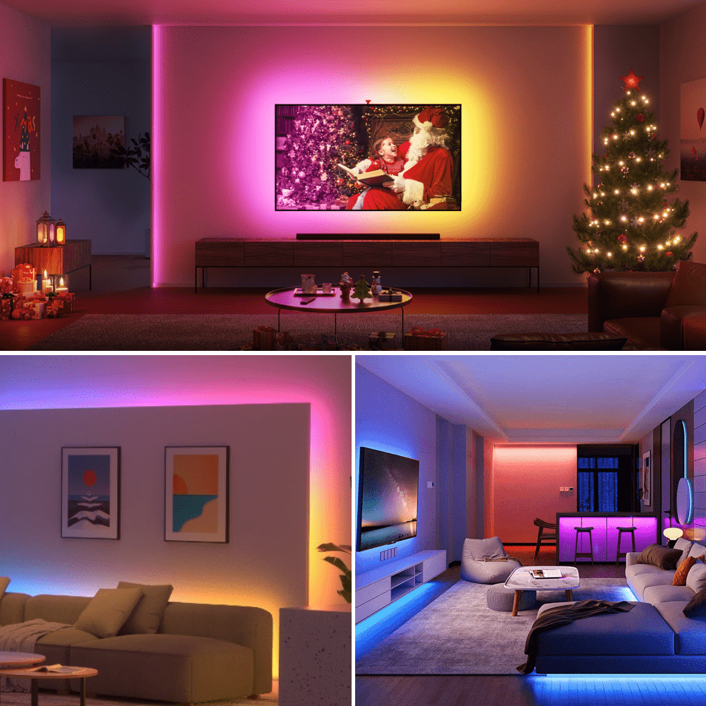 Neon LED Strip Lights 16.4ft Smart LED Rope Lights with App & Remote Control, IP67 Waterproof & Music Sync Gaming RGB Neon Strip Lights for Bedroom Indoor ZOOBERS
