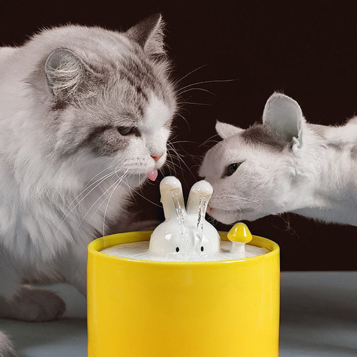 1.5 L Rabbit Cat Water Fountain ZOOBERS