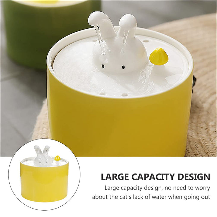 1.5 L Rabbit Cat Water Fountain ZOOBERS