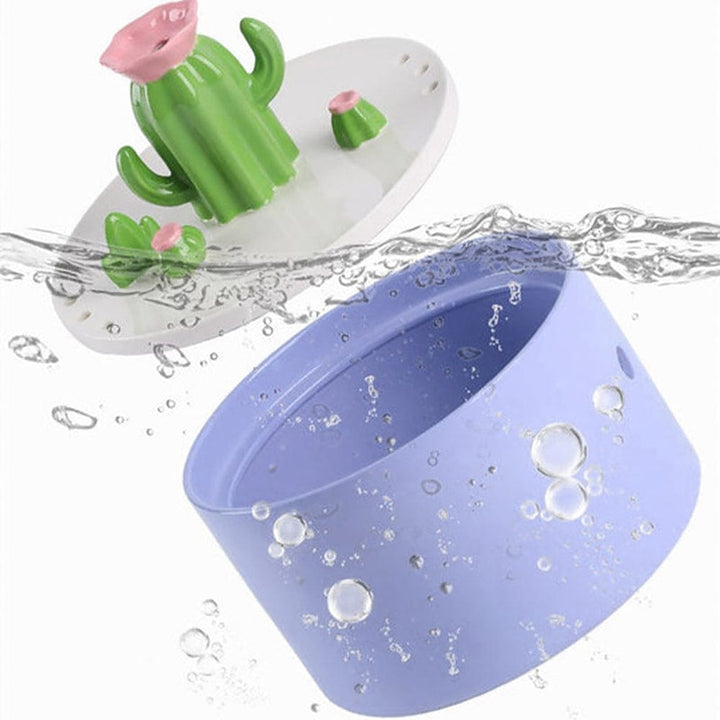 1.5L Cactus Ceramic Cat Water Fountain ZOOBERS