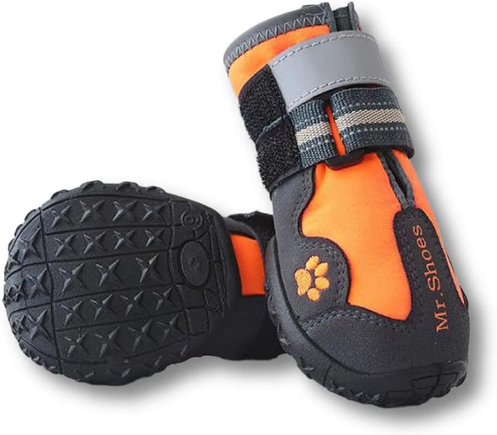 4Pcs/Set Dog Boots Waterproof Dog Shoes #7 ZOOBERS