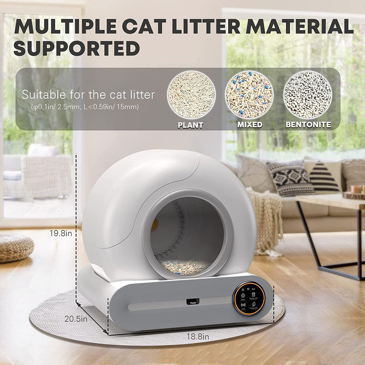 65L Self Cleaning Cat Litter Box ZOOBERS