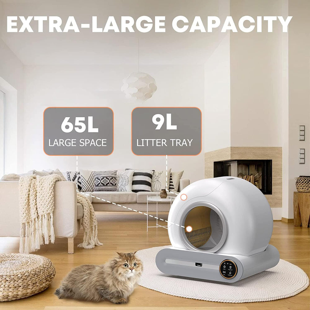65L Self Cleaning Cat Litter Box ZOOBERS