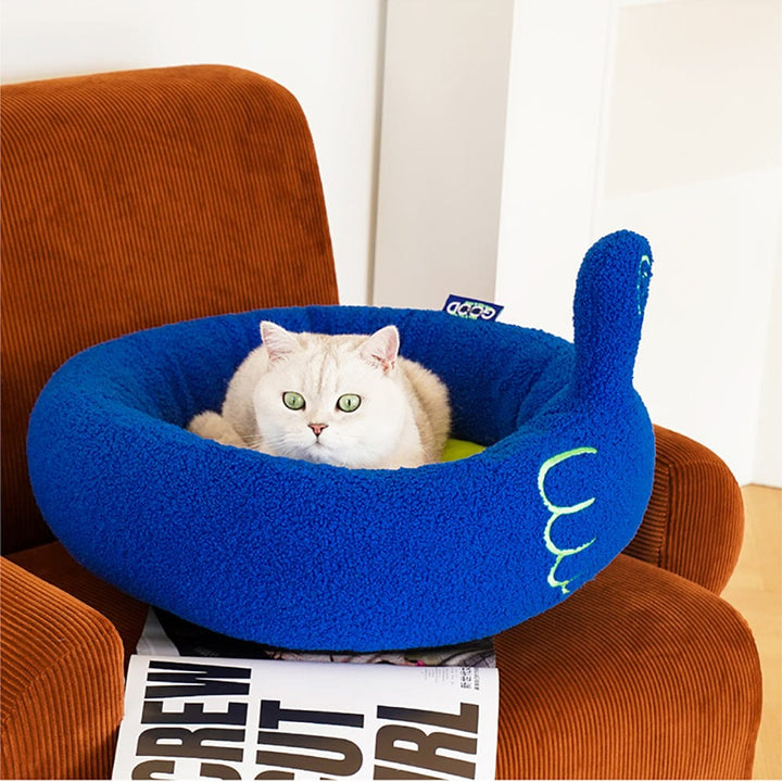 Cozy and Creative “Thumb Up” Cat Bed （52x52x30 cm) ZOOBERS