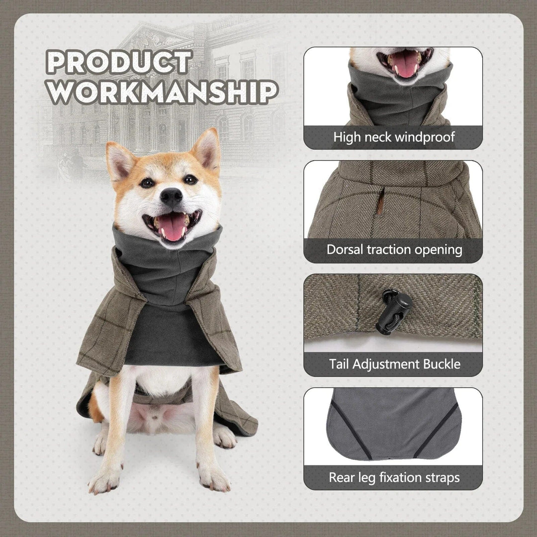Dog High Collar Winter Jacket ZOOBERS
