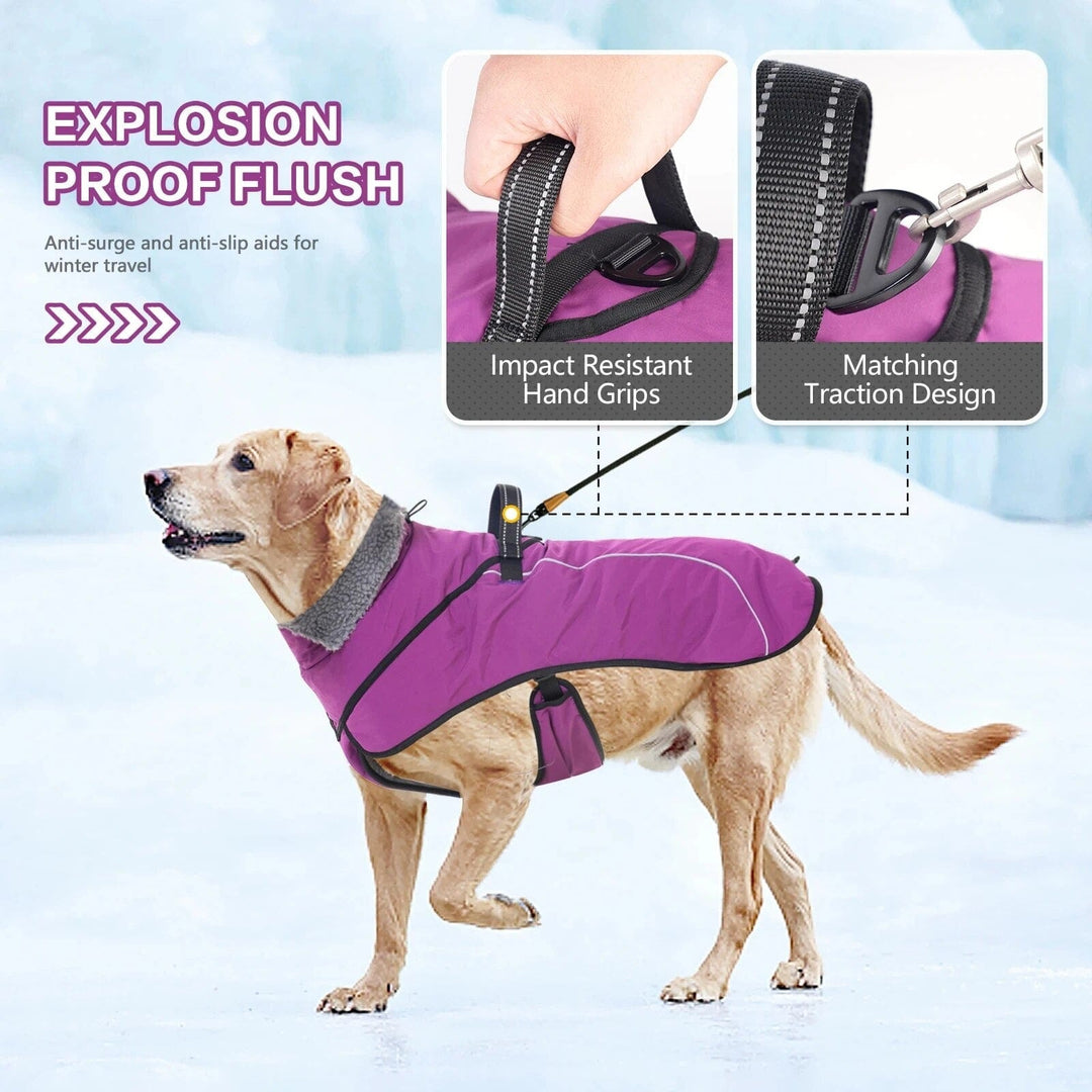 Dog Winter Coat with Thicken Furry Collar ZOOBERS