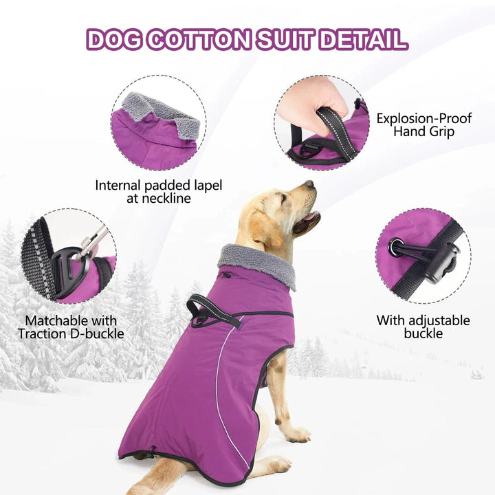 Dog Winter Coat with Thicken Furry Collar ZOOBERS