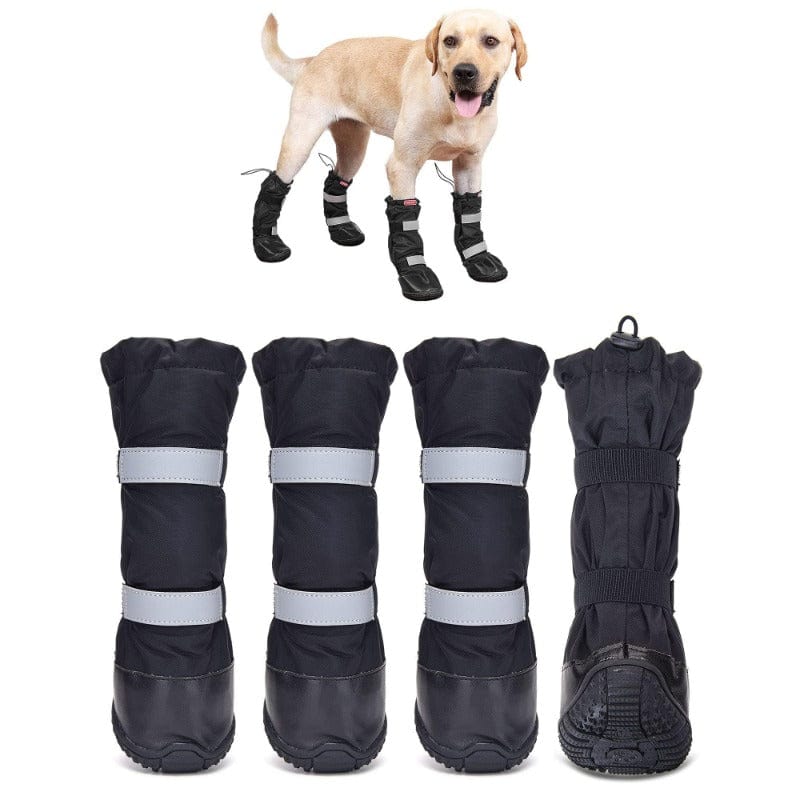 Nonslip Outdoor High Boots  for Snow Rain-Set of 4 [For Medium/Large Dog] ZOOBERS