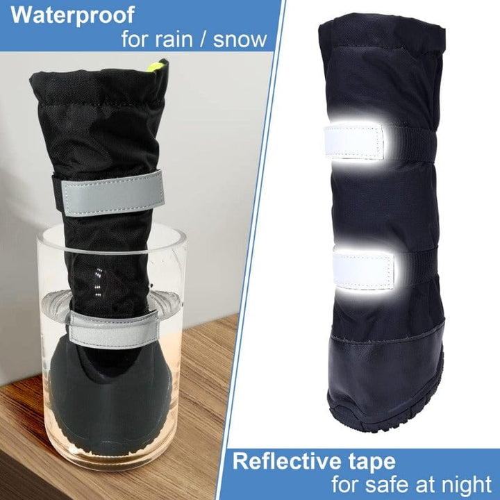Nonslip Outdoor High Boots  for Snow Rain-Set of 4 [For Medium/Large Dog] ZOOBERS