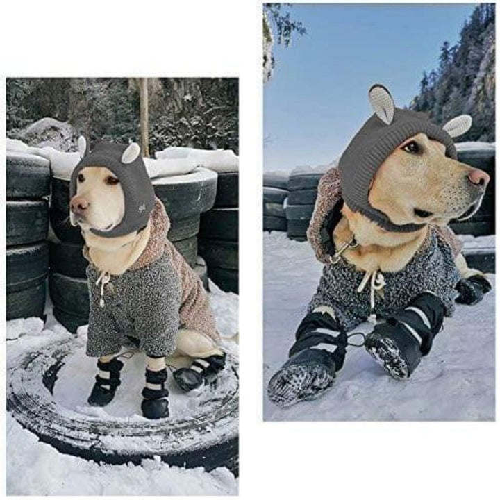 Nonslip Outdoor High Boots  for Snow Rain-Set of 4 [For Medium/Large Dog] ZOOBERS