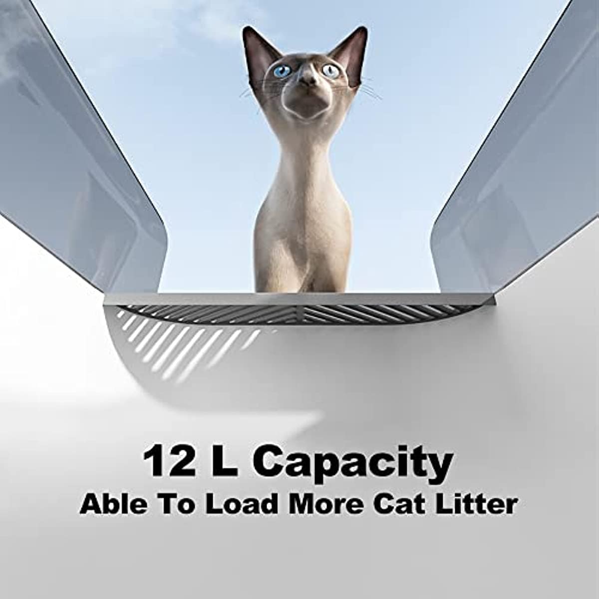 Retro-Style Extra Large Cat Litter Box with Anti-Splash High Sides & Scoop (50x34x18 cm) ZOOBERS