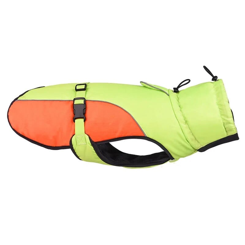 Sporty Vest Jacket With Reflective Rope [For Large Dog] Green Orange / XL ZOOBERS