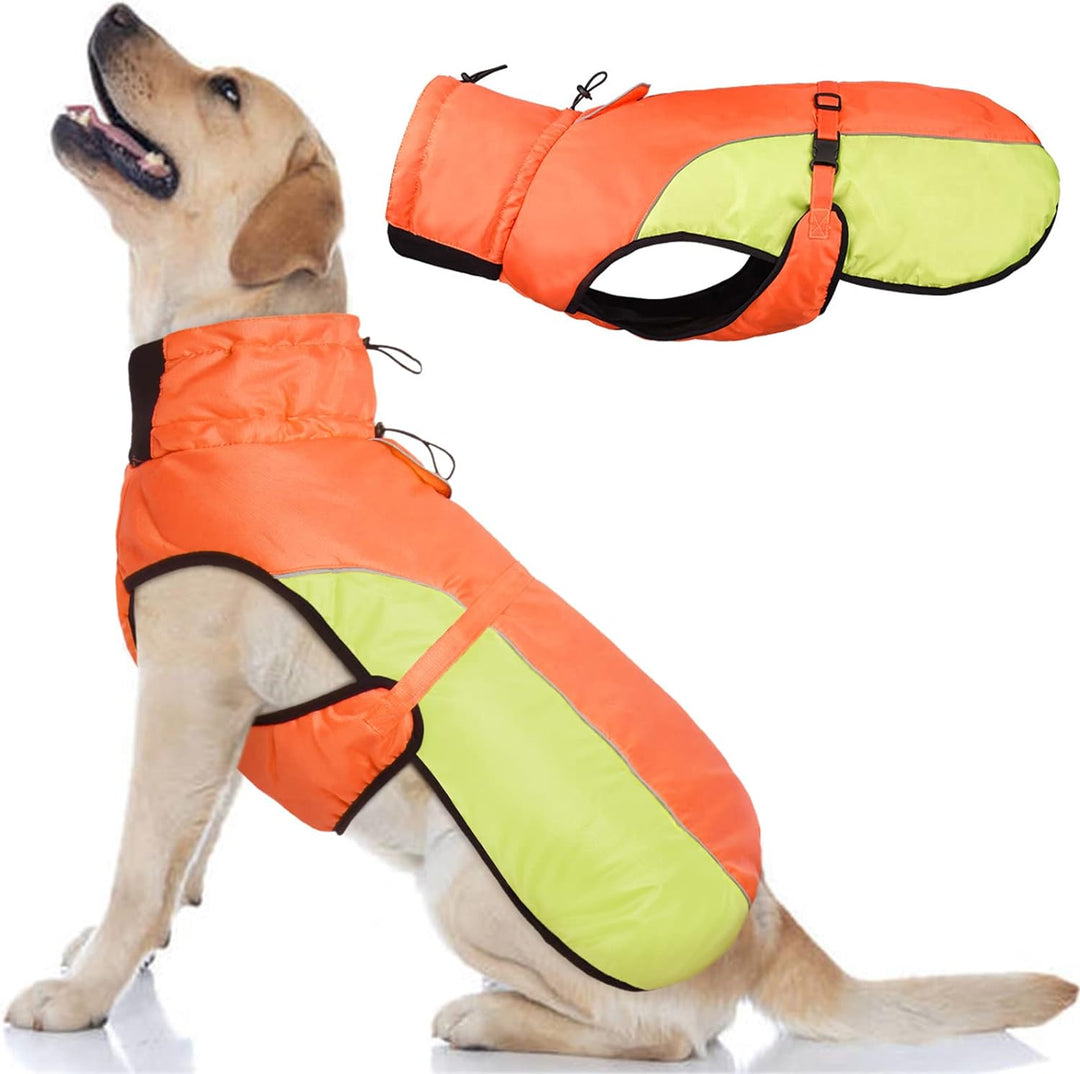 Sporty Vest Jacket With Reflective Rope [For Large Dog] Orange Green / XL ZOOBERS