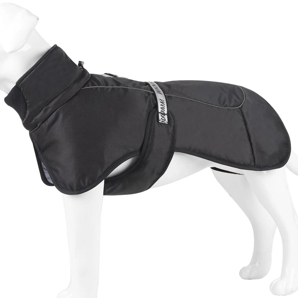 Waterproof Big Dog Jacket Dog Snow Jacket Black / XL ZOOBERS