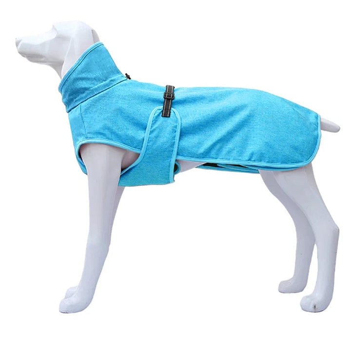 Waterproof Fleece Coat For Large Breed Dogs Blue / S ZOOBERS