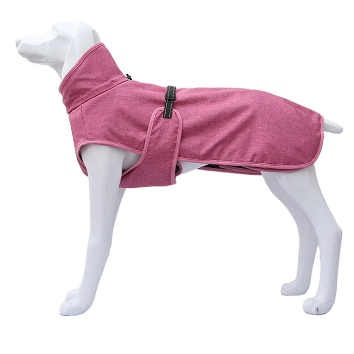 Waterproof Fleece Coat For Large Breed Dogs Pink / S ZOOBERS