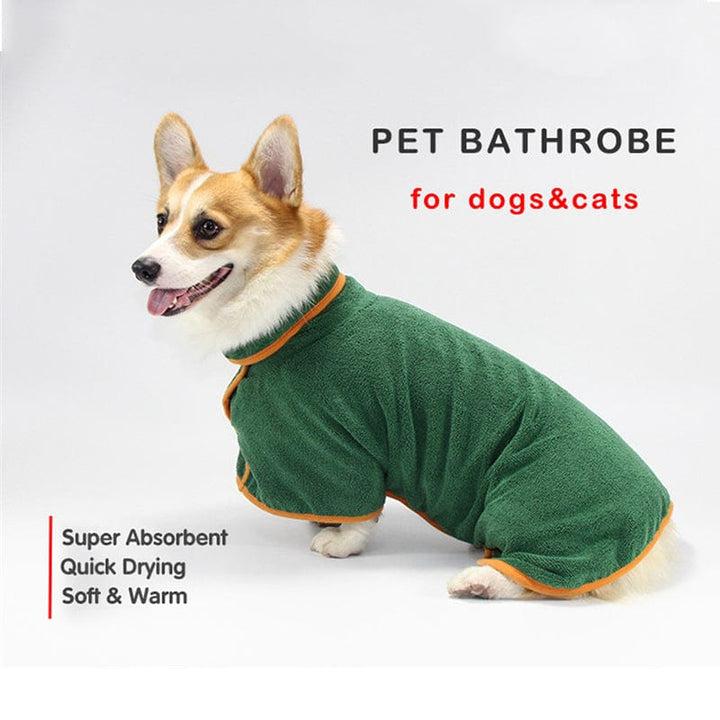Dog Drying Coat With Turndown Collar LawrenceMarket