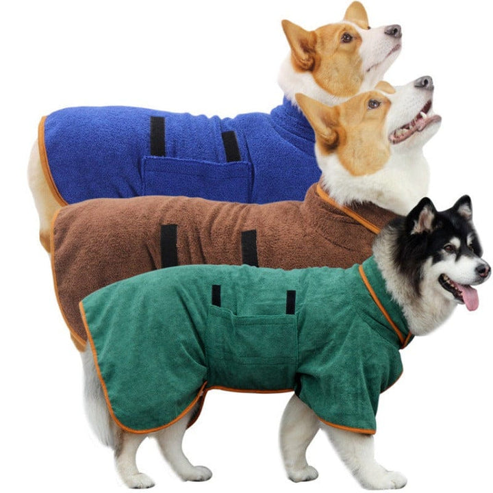 Dog Drying Coat With Turndown Collar LawrenceMarket