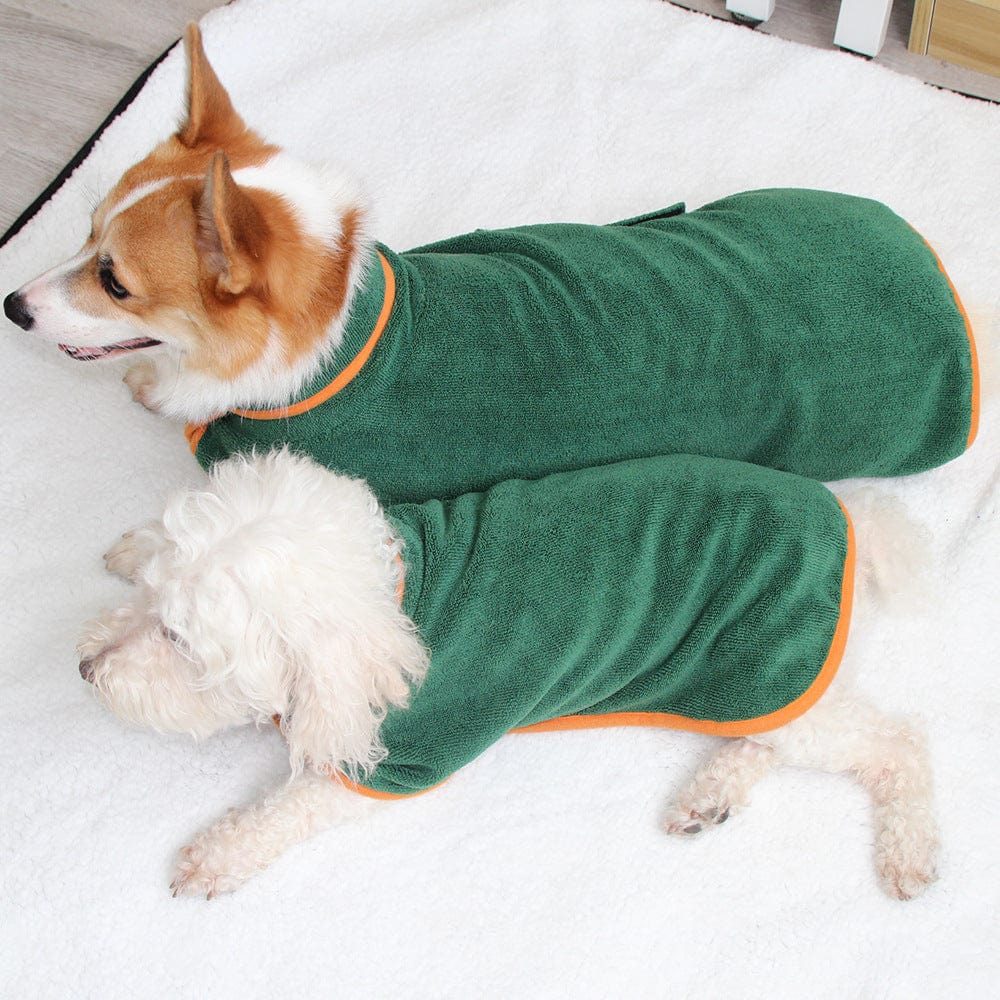 Dog Drying Coat With Turndown Collar LawrenceMarket