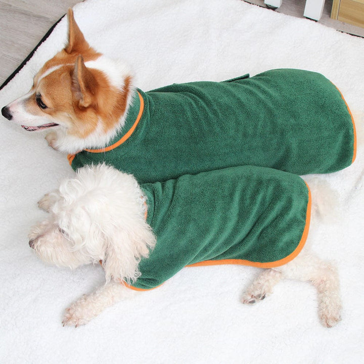 Dog Drying Coat With Turndown Collar LawrenceMarket