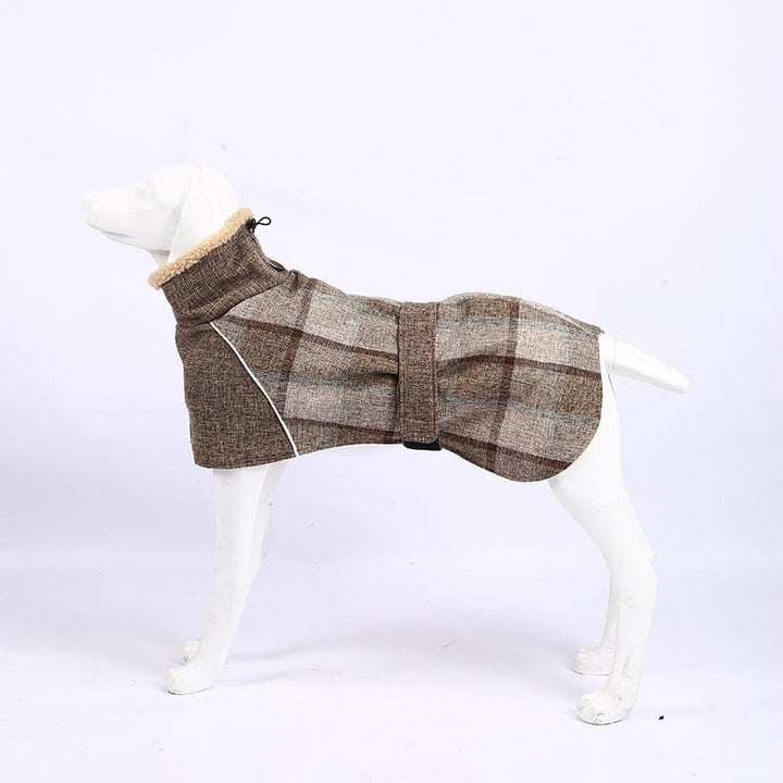 Greyhound Thick Fleece Lining Thermal Jacket[For Medium/Large Dog] Brown / S LawrenceMarket