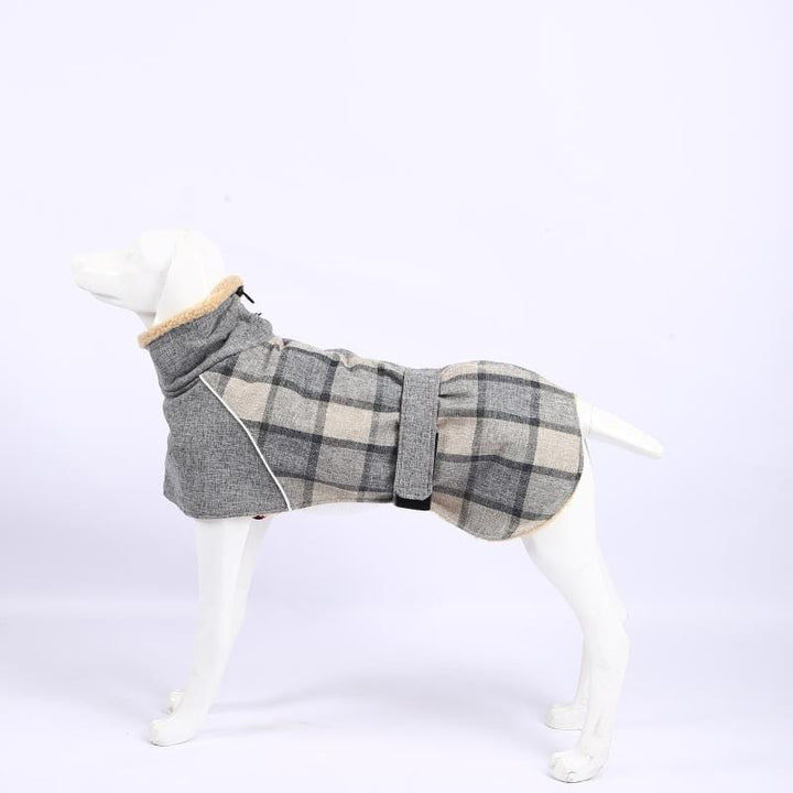 Greyhound Thick Fleece Lining Thermal Jacket[For Medium/Large Dog] Grey / S LawrenceMarket