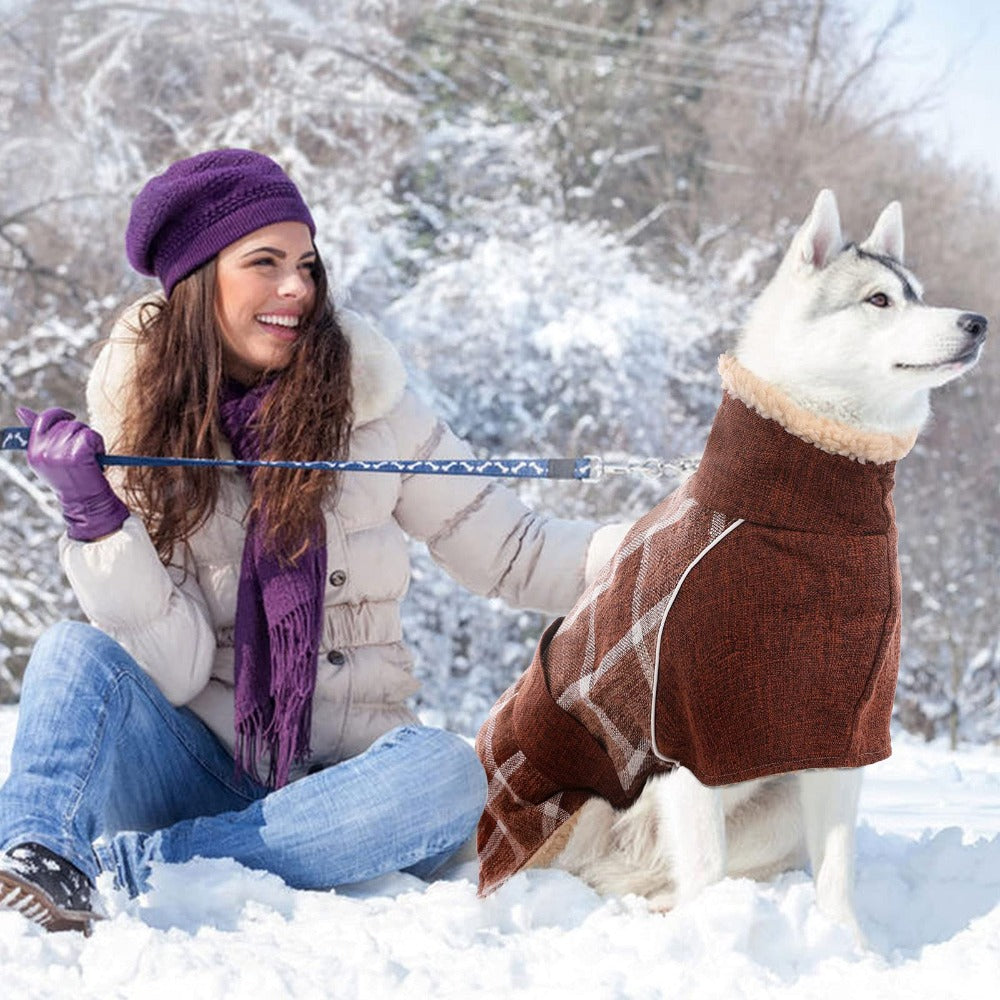 Greyhound Thick Fleece Lining Thermal Jacket[For Medium/Large Dog] LawrenceMarket