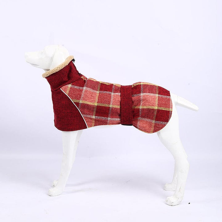 Greyhound Thick Fleece Lining Thermal Jacket[For Medium/Large Dog] Red / S LawrenceMarket