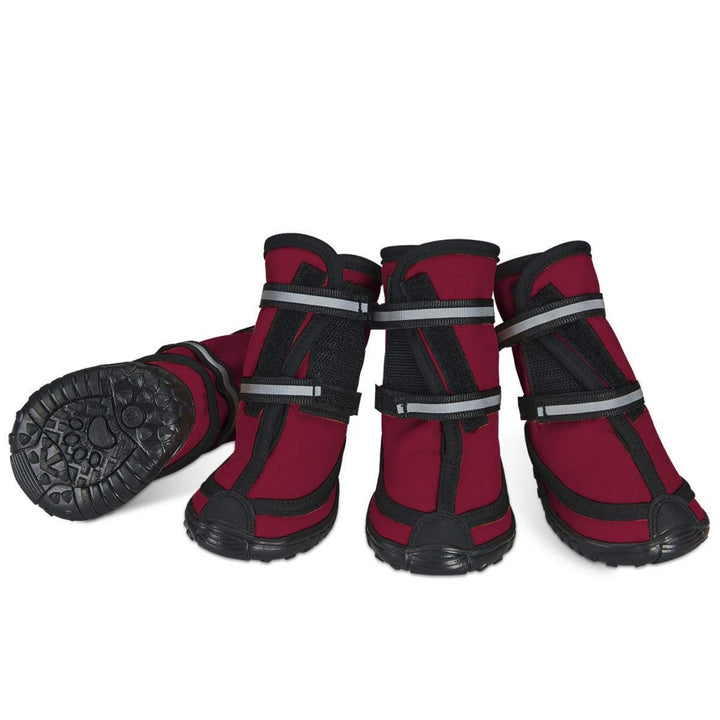 Waterproof Anti-Slip Boots for Sports Running and Hiking-Set of 4[For Medium/Large Dog] Red / XS(4.0cm*5.5cm) LawrenceMarket